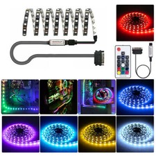 DC 12V 5050 RGB LED Streifen Licht für PC Computer Case SATA Fernbedienung Band