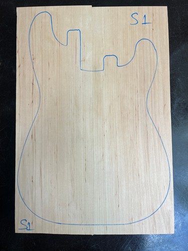 Erle teiliges stratocaster - erle,