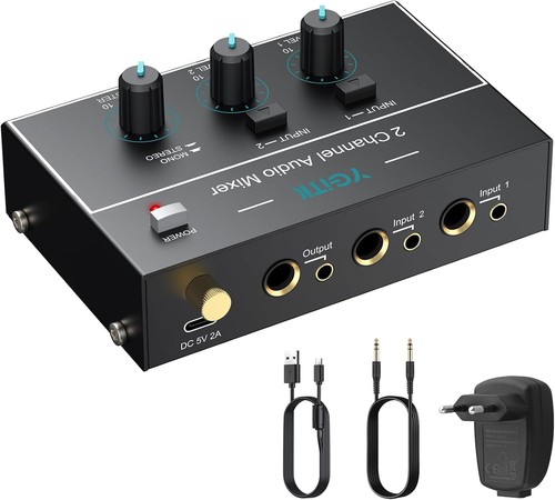 Audio mixer kanal stereo - 2,