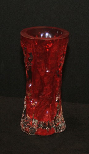 Tolle borkenglas vase rot glas - borkenglas,