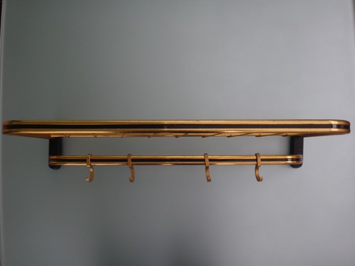 Schwarz goldfarbene garderobe - schwarz/,