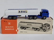 Wiking #80a ARAL Tankzug Magirus Papier-Aufkleber! / ORK von 1969 / TOPP!!