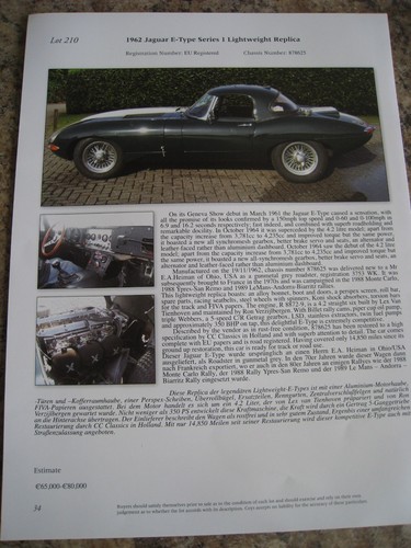 1962 jaguar type - 1962, serie