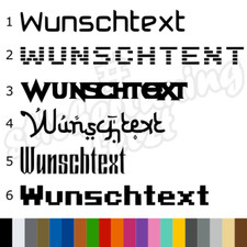 Autoaufkleber WUNSCHTEXT