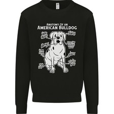American Bulldogge Körperbau Lustige Hund Kinder Sweatshirt Pullover
