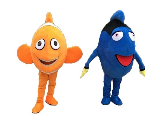 Maskottchen nemo und dory - und,