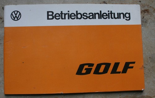 Golf betriebsanleitung - golf,