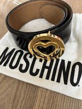 leder gürtel damen Moschino original Italien 85 cm, TG 42 - mit Staubbeutel