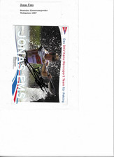 Jonas Ems, Kanurennsport, Autogrammkarte signiert