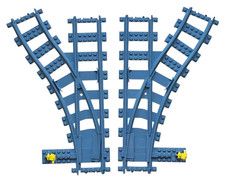 LEGO City RC Eisenbahn Bahn Schienen  2x Weiche - 53407 links + 53404 rechts