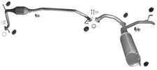 Auspuff für Honda Civic VIII