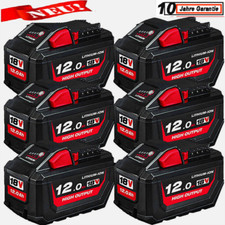 6X Original 18V Akku Für Milwaukee M18 XC 12,0Ah Li-Ion 48-11-1860 48-11-1812 DE