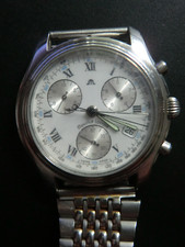 Maurice Lacroix Uhr Chronograph Les Classiques Quarz 04724 Edelstahl 38mm