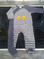 Dunkelblau/weiss gestreifter