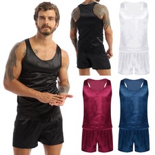 Herren schlafanzug satin - schlafanzug,