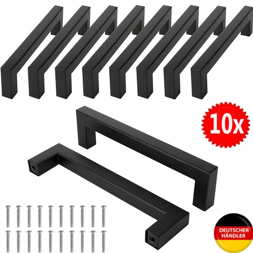 10x schwarze griffe - schwarze,