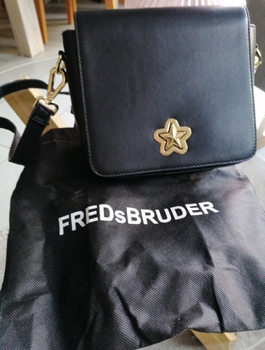 Schwarze echtledertasche - echtledertasche, v
