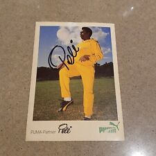 Autogramm-Karte, PELE ,BRAZIL SOCCER,LEGENDE, ORGINAL SIGNIERT, MAßE 10÷16cm