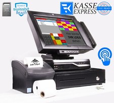 KASSENSYSTEM für HANDEL LADEN KIOSK +SOFT +BONDRUCKER + 12" TOUCH KOMPLETT
