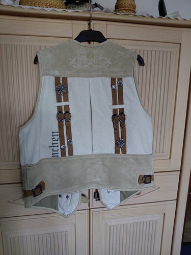 Leder leinen trachtenweste - leder-leinen, gr