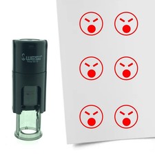 Stempel Wütender Smiley in