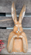 ❤️Hase Osterhase  Gusseisen Rost  Vintage Garten Ostern Edelrost  + NEU + ❤️