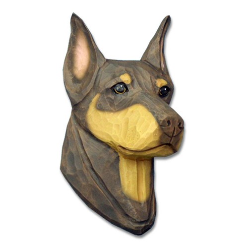 Dobermann pinscher kopf tafel - dobermann,