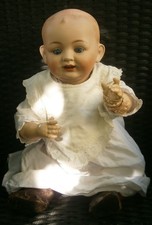 Antike FS & Co / FRANZ SCHMIDT Charakter Porzellankopf Puppe / Baby 1272 / 45