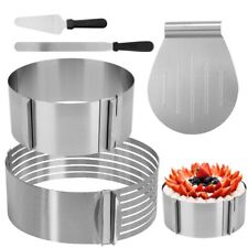 Torten Set Tortenring Backzubehör Tortenheber aus Edelstahl 3/4/5tlg 24 - 30cm
