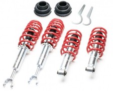 TA Technix Gewindefahrwerk + 2x Domlager - Audi A6 S6 4B C5 Quattro Limo + Avant