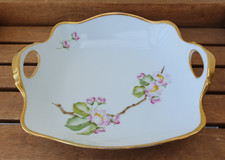 Schale Bavaria Tirschenreuth Blumen Goldrand sehr schön 60er 70er Vintage