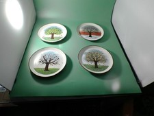 Porzellan 4 Wandteller