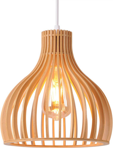 Vintage pendelleuchten holz - pendelleuchten,