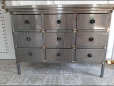 Arthur Spinder Designer Kommode Metall, Rosen