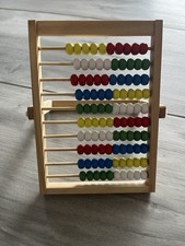 Rechenrahmen Rechenschieber Abakus Rechenhilfe Zählrahmen 100 Kugeln Holz Kinder