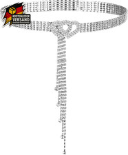 Kristallgürtel Herzschnalle