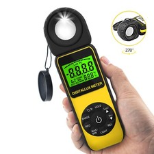 Digitale LCD Lux Lichtmessgerät Beleuchtungsstärke Luxmeter Tester 0,1~400000lux