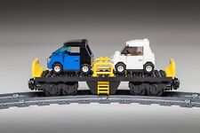 Lego City  Eisenbahn Autotransport Waggon mit 2 x Autos  7939 / 60198 / 60336
