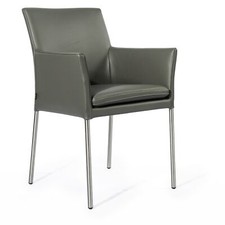 SIX Echtleder Esszimmerstuhl