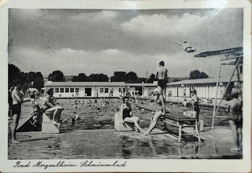 Postkarte foto bad - postkarte,