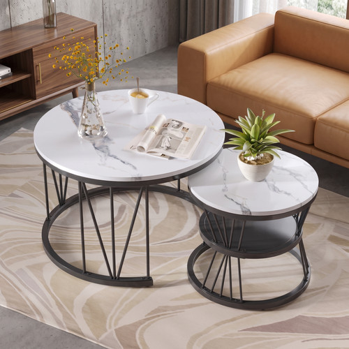 Couchtisch rund 2er - rund,