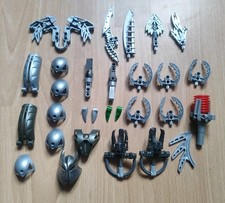 LEGO BIONICLE Robo Riders Technic Konvolut Ersatz Teile Masken, Waffen, Rüstung 
