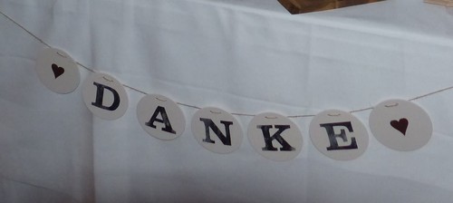 Girlande danke hochzeit - girlande,