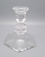 Val St. Lambert Belgien Glas Kerzenständer Höhe ca. 13cm Kerzenhalter