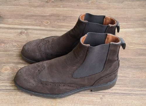 Men hackett boots - brown, nubuck