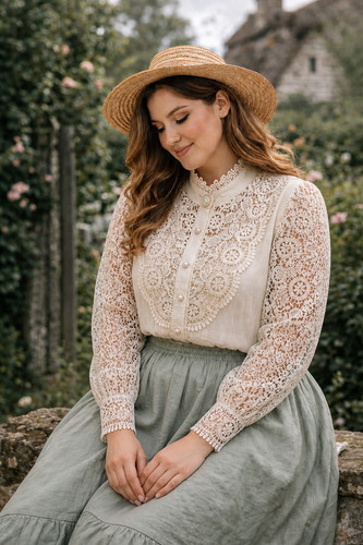 Romantik bluse xl 42 - ❣️romantik,