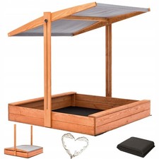Sandkasten mit Dach 140x140