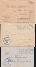 Salzburg Reserve-Lazarett II. 3 Feldpostbriefe mit Inhalt  Aug. 1940 - Mai 1941
