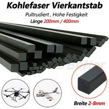 CFK Vierkantstab 2-8mm