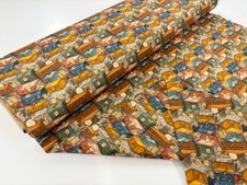 Vintage koffer baumwollstoff - vintage,